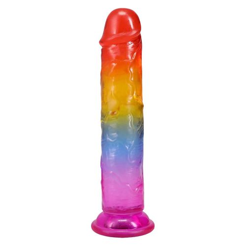 Дилдо Doc Johnson Crystal Jellies 7 Inch Сlassic Dong Rainbow, 17,8 см - купити в Україні | Секс шоп SEX-SHOP.ua