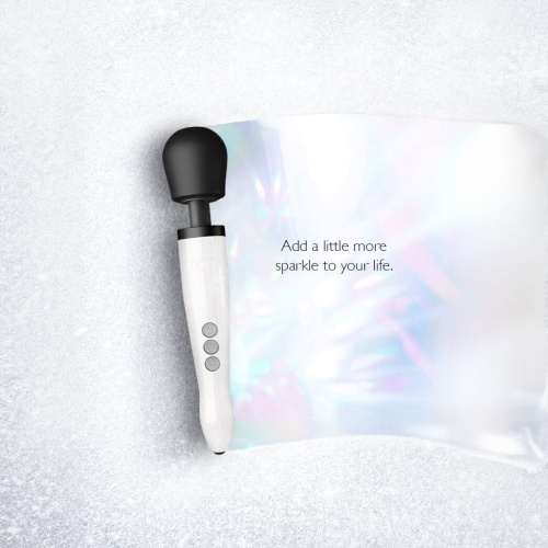Вибратор микрофон DOXY Die Cast R Stardust White до 9000 об/мин