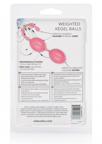Вагинальные шарики Weighted Kegel Balls (розовый)