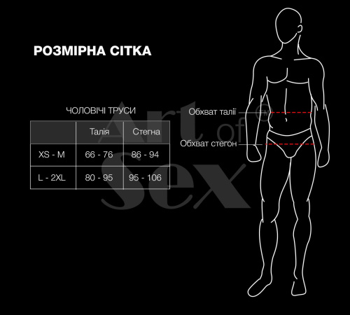 Мужские трусики XS-2XL с силиконовой анальной пробкой Art of Sex - Sexy Panties plug size S