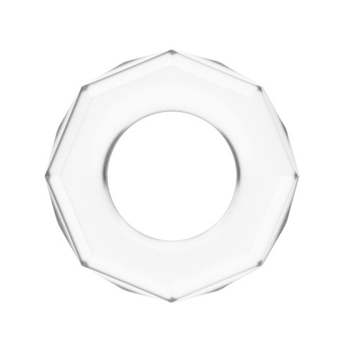LoveToy - Power Plus Cockring 4 Clear - Ерекційне кільце, 2 см - купити в Києві, Україні