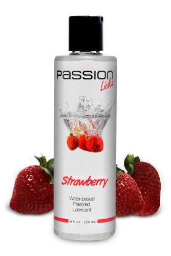 Лубрикант Passion Licks Strawberry Water Based Flavored Lubricant, 236 мл - купити в Києві, Україні