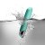 Rocks Off Chaiamo Teal - Мощный вибратор soft-touch силикон, 16х3.2 см