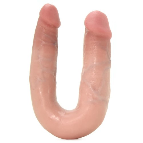 Pipedream Cock U-shape Double Trouble M - двойной фаллоимитатор, 34х3,3 см (цвет загара)