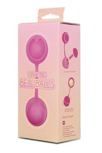 Seven Creations Vibrating Bell Balls - вагинальные шарики с вибрацией, 10.8х3 см (розовые)