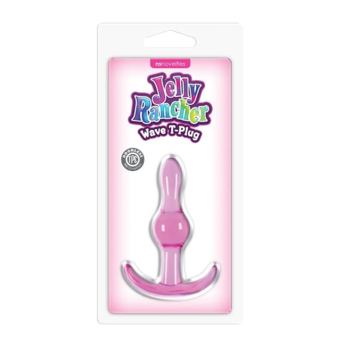 Ns Novelties Jelly Rancher Wave анальная пробка, 9.5х2.8 см (черный)