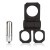 CalExotics Lovers Gear Ball Spreader Enhancer - виброкольцо, 10.2х2.5 см (черный)