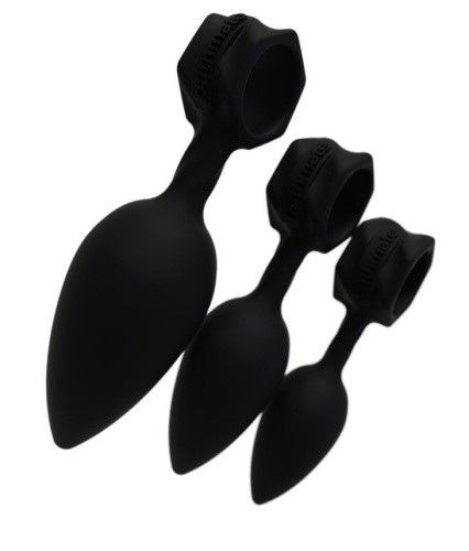 Bathmate Anal Training Plugs - Набір анальних пробок, 3шт (чорний) - купити в Києві, Україні