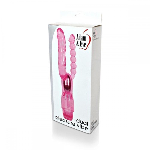 Evolved Dual Pleasure Vibe - Двойной вибратор, 27х2.5 см (розовый)