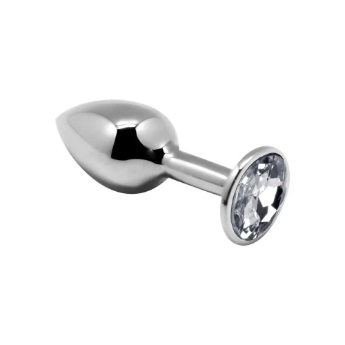 Alive Mini Metal Butt Plug - Анальна пробка - M, 8х3.4 см (біла) - купити в Києві, Україні