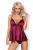 Obsessive 845-BAB-5 babydoll - сексуальный бэби долл с кружевными трусиками, S/M (фиолетовый)
