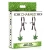 Charmed Mary Jane Nipple Clamps - Затискачі для сосків, 8,8 см (зелений) - купити в Києві, Україні