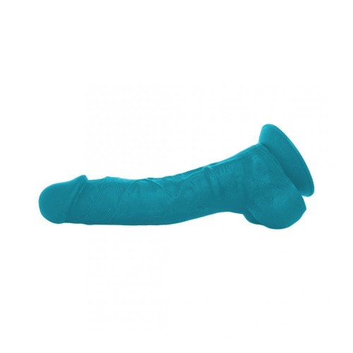 Цветной фаллоимитатор на присоске Coloursoft Soft Dildo, 13х4 см (голубой)