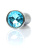 Анальная пробка с камнем B-Series Jewellery Silver Plug Light Blue, L Анальная пробка с камнем B-Series Jewellery Silver Plug Light Blue, L