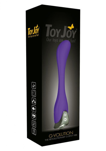 Toy Joy G-Volution - Вибромассажер, 23х3.5 см (фиолетовый)