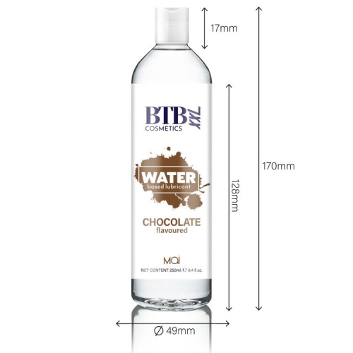 BTB Flavored Chocolat - Смазка на водной основе с ароматом шоколада, 250 мл