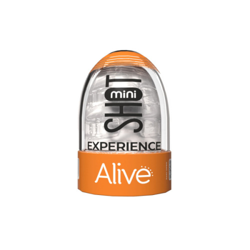 Alive Mini Masturbator - Мастурбатор 8.5х5 см (прозорий) - купити в Києві, Україні