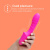 So Divine - Pash Ribbed G-spot Vibrator - Ребристый вибратор для точки G, 12.5х3.4 см (розовый)