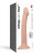 Насадка для страпона Strap-On-Me Dual Density Dildo Flesh M, 18 см