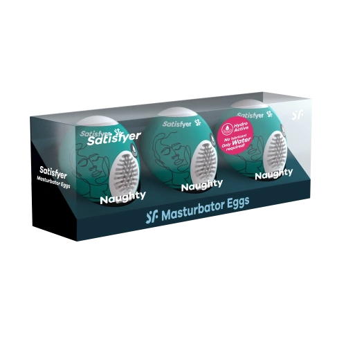 Satisfyer Masturbator Egg 3er Set Noughty - Набор мастурбаторов яиц, 3 шт