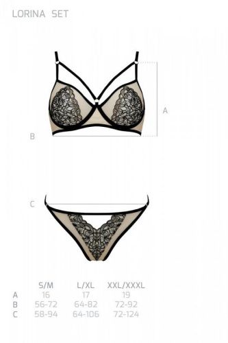 Комплект Passion LORINA SET, S/M