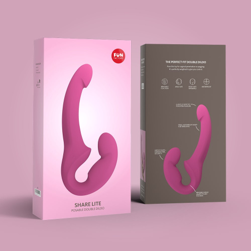 Безремневой страпон Fun Factory Share lite, 16.5 см