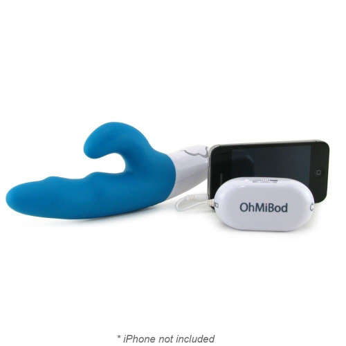 OhMiBod Freestyle W Music - вибратор-кролик Hi-Tech с музыкальными режимами, 11х3.7 см