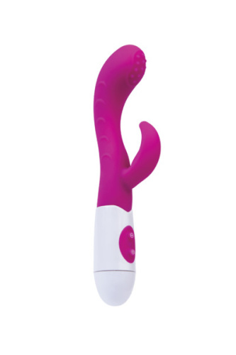 Toyfa A-Toys Nessy - Вібратор з кліторальним стимулятором, 19х2.5 см (рожевий) - купити в Києві, Україні