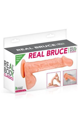 Real Body Real Bruce Flesh - фаллоимитатор, 17,2х4,2см.