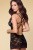 Комплект Obsessive 860-CHE-3 chemise (Черный, S/M)