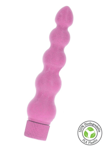 Fuck Green Pink Eco Vibrator - Вибратор, 18 см (розовый)