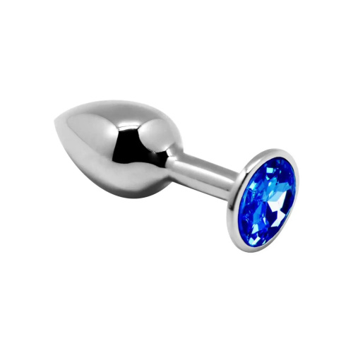 Alive Mini Metal Butt Plug - Анальна пробка - M, 8х3.4 см (синя) - купити в Києві, Україні
