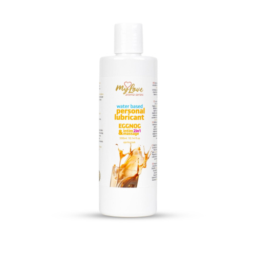 2в1 лубрикант и массажный гель - MyLove Aroma Series Intim&Massage Eggnog, 300 мл