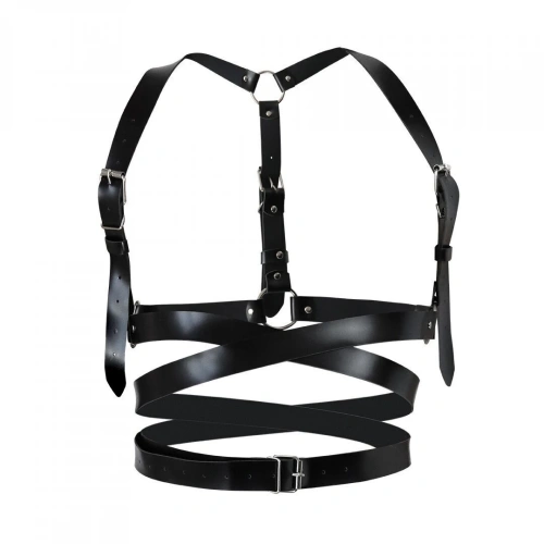 Art of Sex Melani harness - Жіноча шкіряна портупея, L-2XL - купити в Києві, Україні