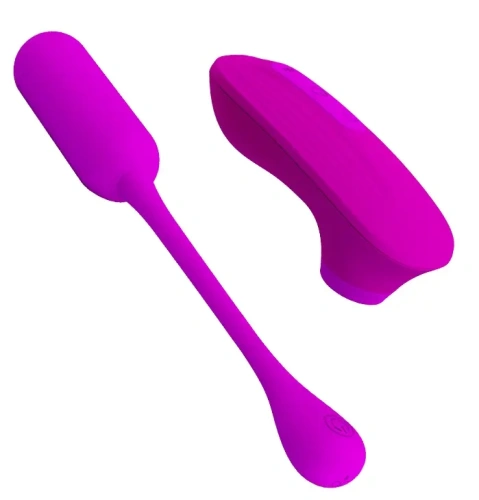 Pretty Love - Curupira Multifunctional Sucker Purple - Вакуумний стимулятор + віброяйце (фіолетовий) - купити в Києві, Україні
