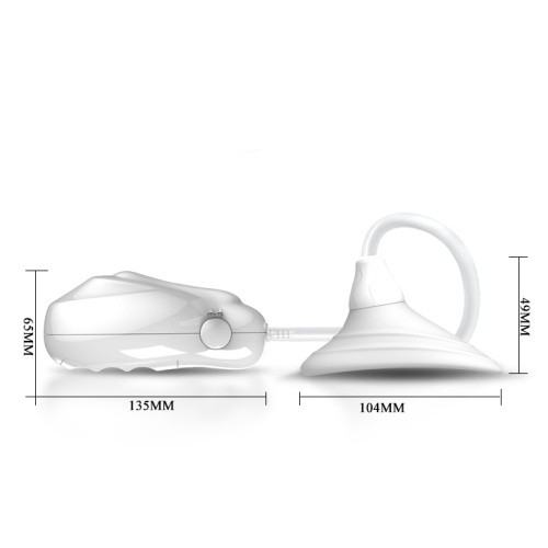 Pretty Love Passionate Lover Breast and Clit Pump - Помпа для клитора с вибрацией, 10.4х4.9 см
