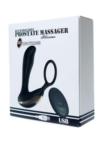 Массажер простаты D Series Prostate Massager With Ring, 10 Function