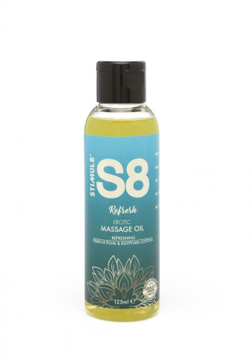 Stimul8 Massage Oil - Массажное масло, 125 мл (французская слива и египетский хлопок)