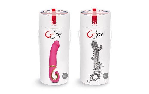 Gvibe Gjay - анатомический вибратор для точки G из уникального материала Bioskin, 15х3,7 см (розовый)