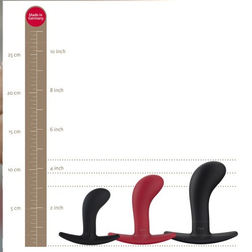 Fun Factory Bootie Large - анальная пробка унисекс, 9.5х4.1 см (бордовый)
