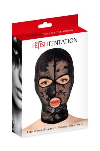Маска Fetish Tentation Patterned Fishnet Hood