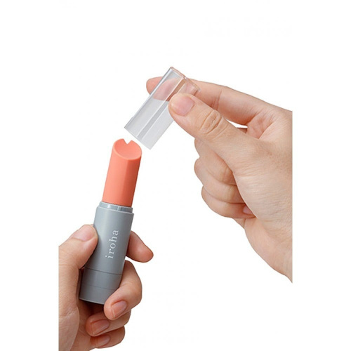 Iroha Stick Grey - вібратор-помада, 10х2.2 см (сірий) - купити в Києві, Україні