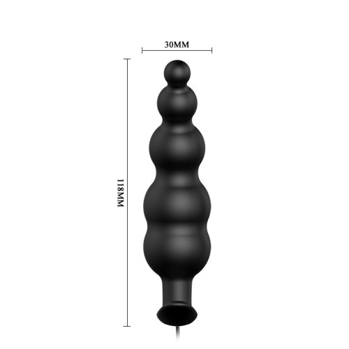 Pretty Love Vibrating Butt Plug - Анальна пробка з вібрацією, 11.8х3 см - купити в Києві, Україні