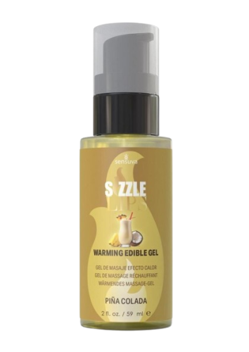 Согревающий массажный гель Sensuva Sizzle Lips Pina Colada, 59 мл