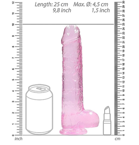 Реалистичный фаллоимитатор Realrock Dildo With Balls 9', 25 см