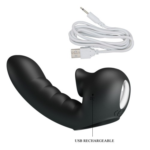 Pretty Love Hobgoblin Finger Vibrator Black - Вибронасадка на палец, 12.5х2.7 см (чёрный)