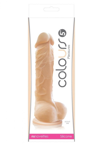 Фаллоимитатор Colours Pleasures, 17,8х3,8 см (телесный)