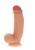 Get Real Silicone Dildo 7 inch w Balls - Силиконовый фаллоимитатор с мошонкой, 18х3.5 см (телесный)