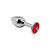 Alive - Mini Metal Butt Plug - Анальная пробка - S, 7х2.8 см (красная) Alive - Mini Metal Butt Plug - Анальная пробка - S, 7х2.8 см (красная)
