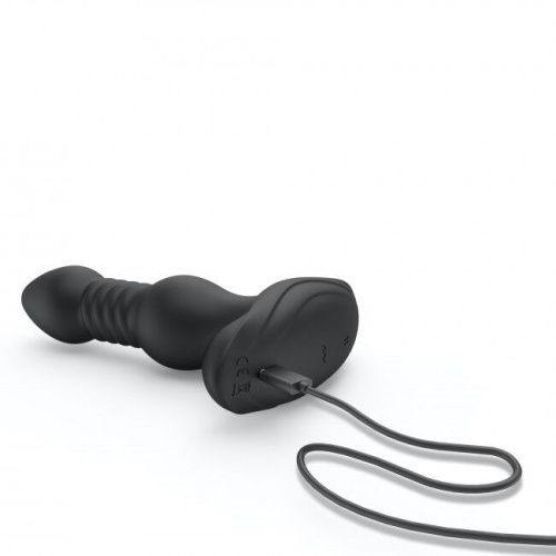 Dorcel Deep Stormer анальная пробка с вибрацией и пульсацией, 15х3.7 см (чёрный)